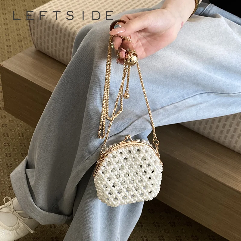 Mini Elegant Pearl Beaded Kiss Lock Evening Bag for Women Round Crossbody Purse with Adjustable Gold Chain 2026 New Trend
Mini Elegant Pearl Beaded Kiss Lock Evening Bag for Women Round Crossbody Purse with Adjustable Gold Chain 2026 New Trend