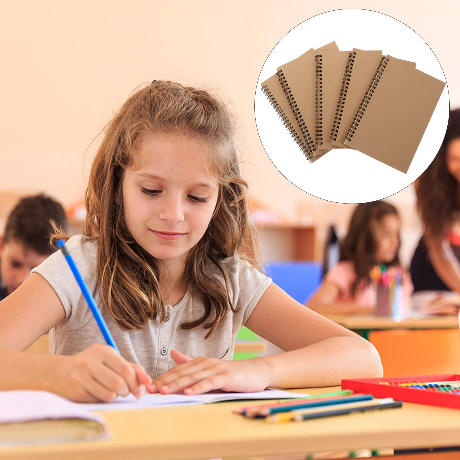 5 Pcs Sketchbook Student Notebooks Planner Daily Kraft Paper Lightweight Sketchbooks
5 Pcs Sketchbook Student Notebooks Planner Daily Kraft Paper Lightweight Sketchbooks