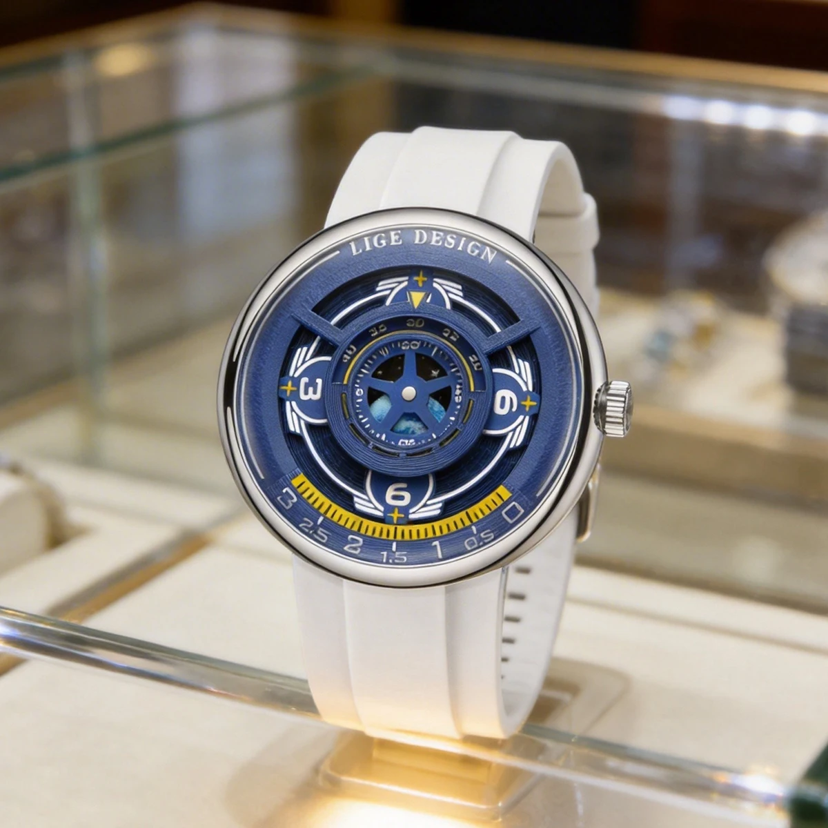 LIGE Unique Men's Quartz Watch Creative Fashion Waterproof Planet Pointer Cool Silicone Men's Luxury Watch reloj
LIGE Unique Men's Quartz Watch Creative Fashion Waterproof Planet Pointer Cool Silicone Men's Luxury Watch reloj