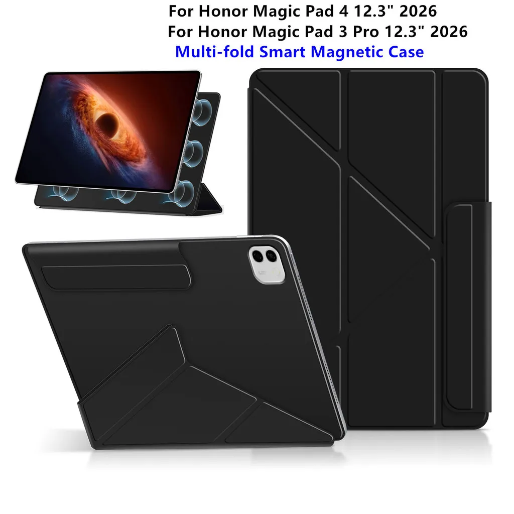 Strong Magnetic Y Foldable Flip Case for Honor MagicPad 4 12.3 2026 12.3 inch Protective Cover
Strong Magnetic Y Foldable Flip Case for Honor MagicPad 4 12.3 2026 12.3 inch Protective Cover