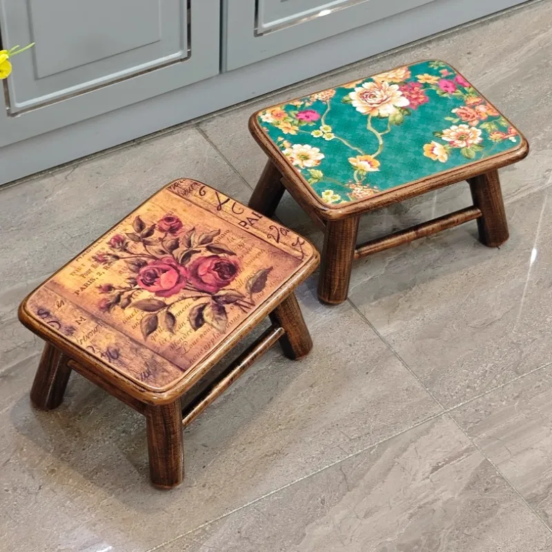 Pastoral style shoe changing stool children's stool solid wood small square stool coffee table European wooden low
Pastoral style shoe changing stool children's stool solid wood small square stool coffee table European wooden low