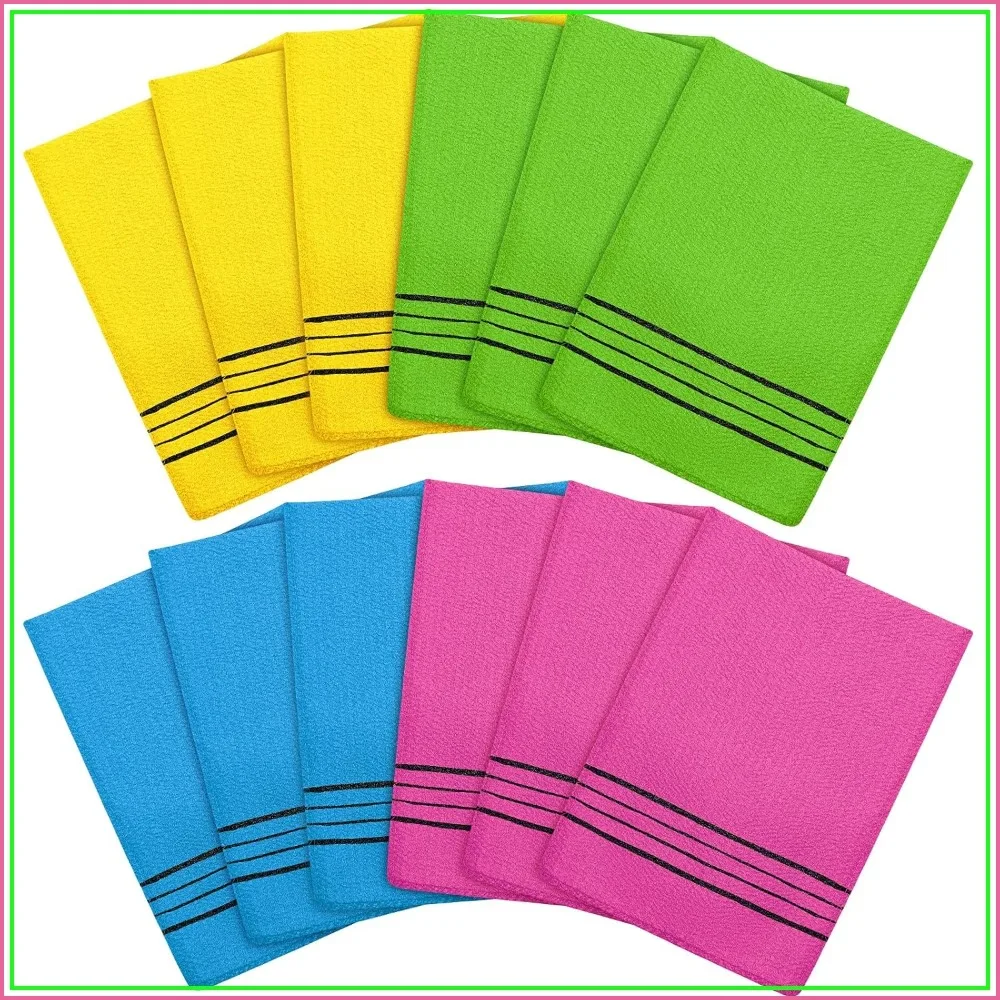 12 Pack Korean Exfoliating Mitts - Italy Towel Body Scrubber for Dead Skin Removal, Reusable Washcloth
12 Pack Korean Exfoliating Mitts - Italy Towel Body Scrubber for Dead Skin Removal, Reusable Washcloth