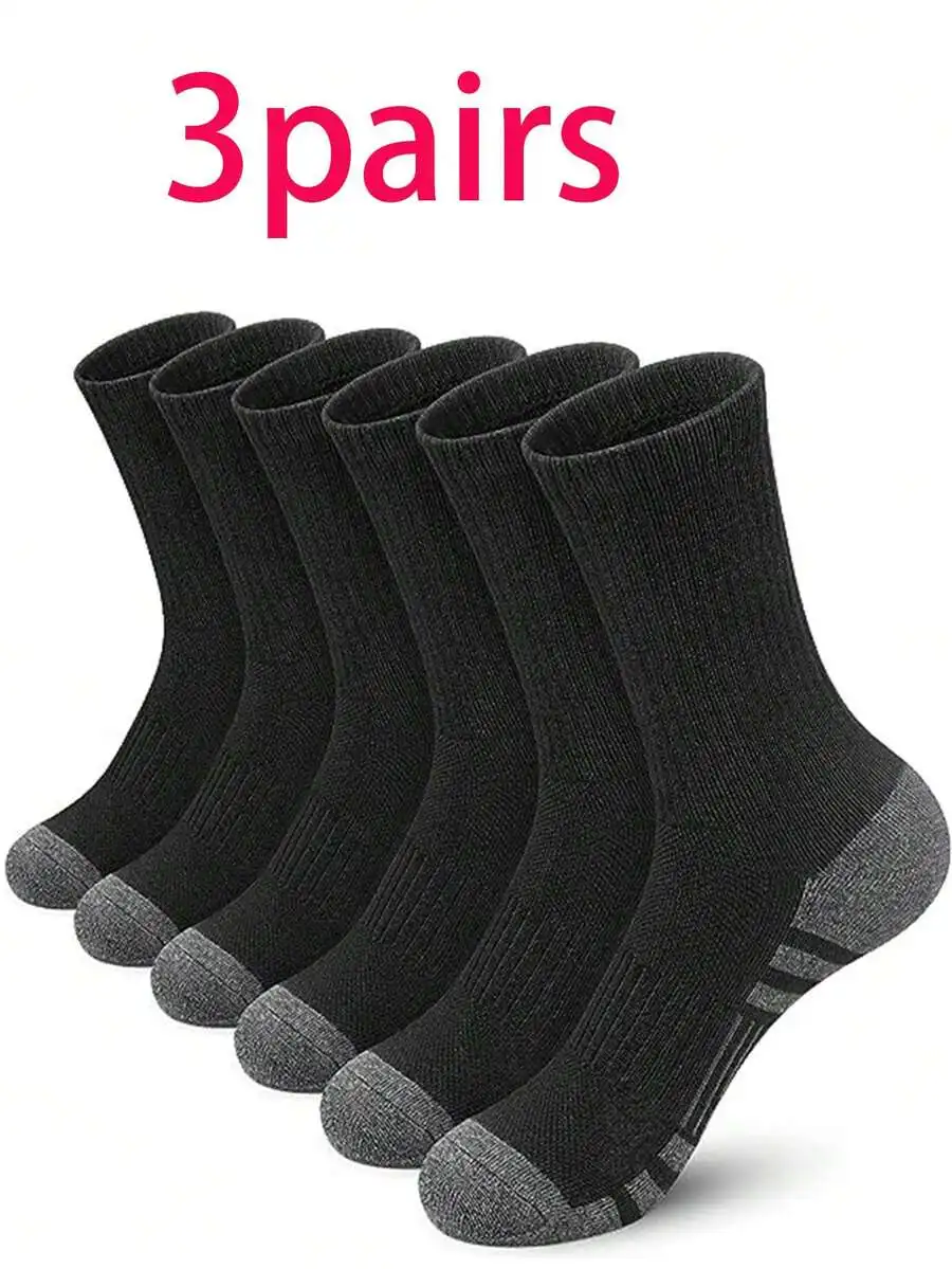 3 Pairs Mens Sports Socks Moisture Wicking Antibacterial Comfortable Daily Wear
3 Pairs Mens Sports Socks Moisture Wicking Antibacterial Comfortable Daily Wear