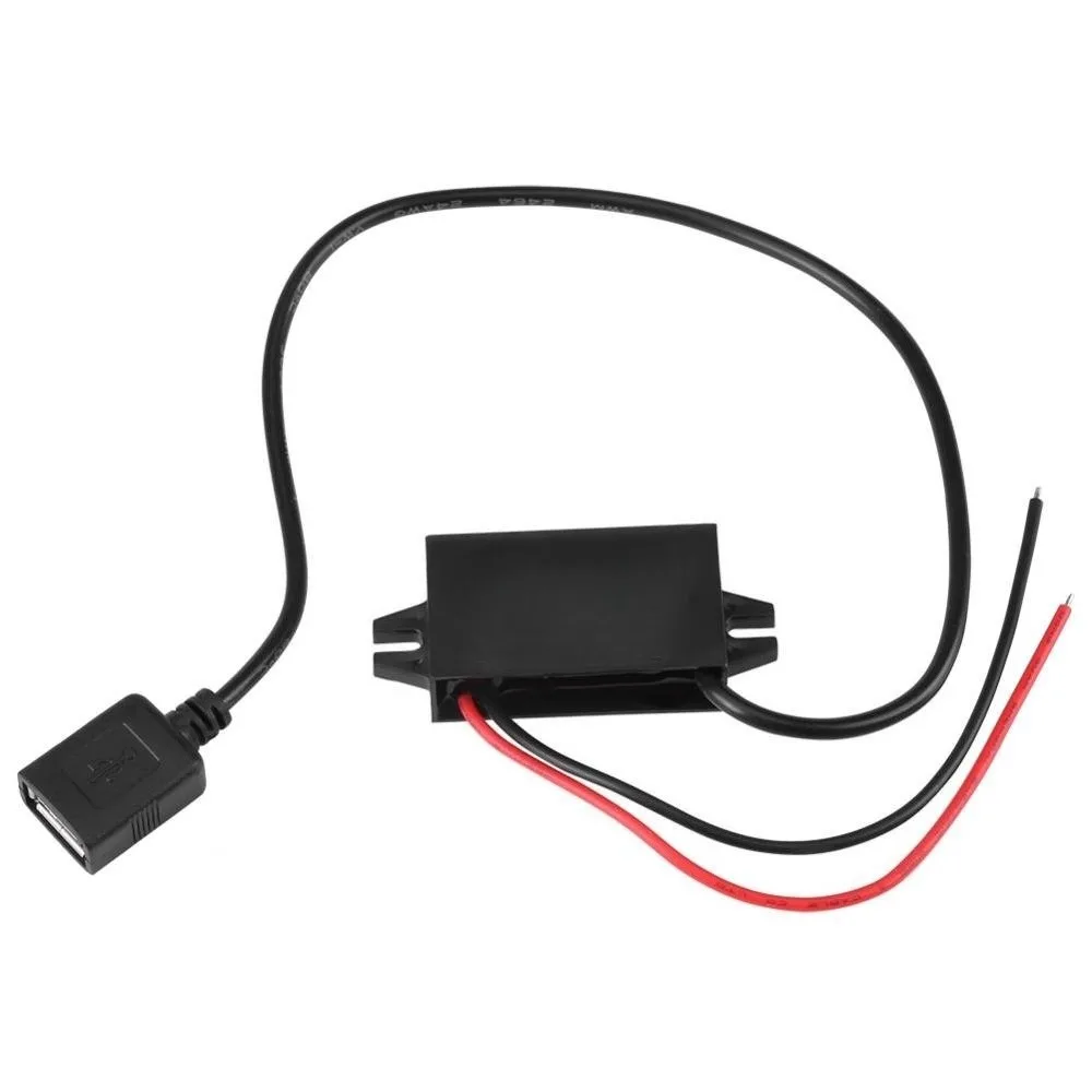 DC Step Down Converter 12V/24V To USB 5V DC-DC Converter 3A 15W Voltage Regulator Module For Car Audio Radio Monitor LED Display
DC Step Down Converter 12V/24V To USB 5V DC-DC Converter 3A 15W Voltage Regulator Module For Car Audio Radio Monitor LED Display
