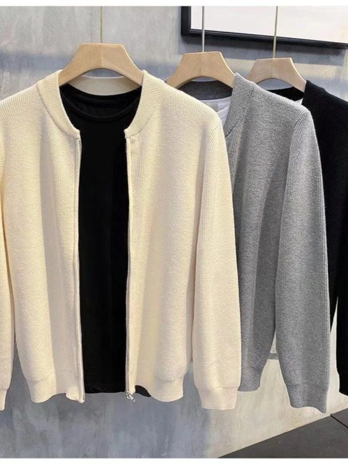 Men's Knitted Open Cardigan Jaet Spring Autumn Faion Loose Sweater Jaet Pure Color Knitwear Versatile Casual Sle
Men's Knitted Open Cardigan Jaet Spring Autumn Faion Loose Sweater Jaet Pure Color Knitwear Versatile Casual Sle