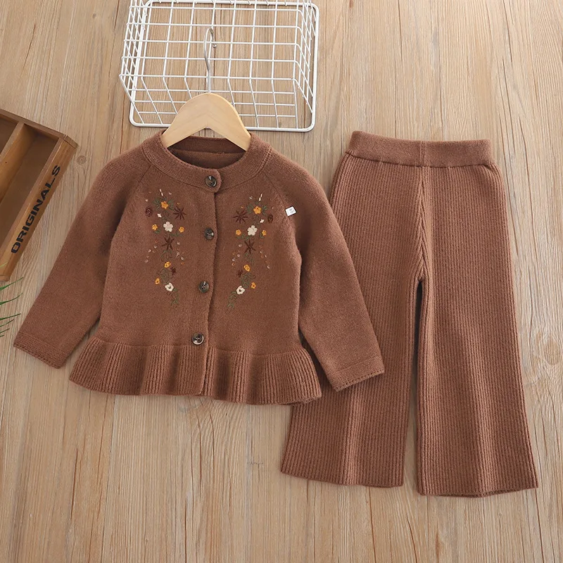 Girls Knitted Clothes Sets Spring Autumn Children Woolen Jersey Sweaters Tops Pants 2pcs Princess Suit For Baby Outfits Kids 6Y
Girls Knitted Clothes Sets Spring Autumn Children Woolen Jersey Sweaters Tops Pants 2pcs Princess Suit For Baby Outfits Kids 6Y