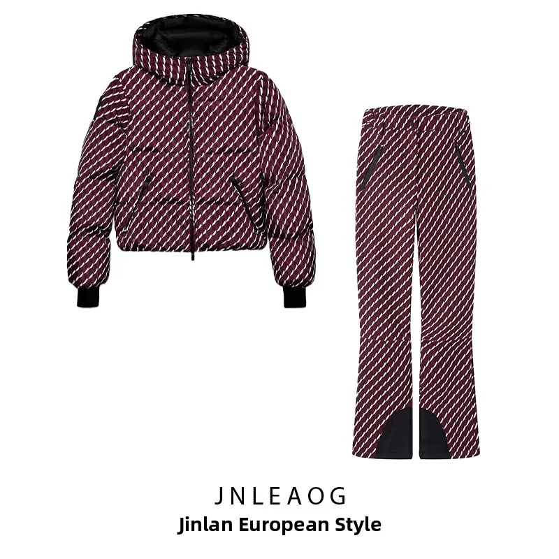 JNLEAOG Autumn New Women's Fashion Snowboarding Series Technical down Cotton Jacket And Flared Pants Set Warm Long Sleeve
JNLEAOG Autumn New Women's Fashion Snowboarding Series Technical down Cotton Jacket And Flared Pants Set Warm Long Sleeve