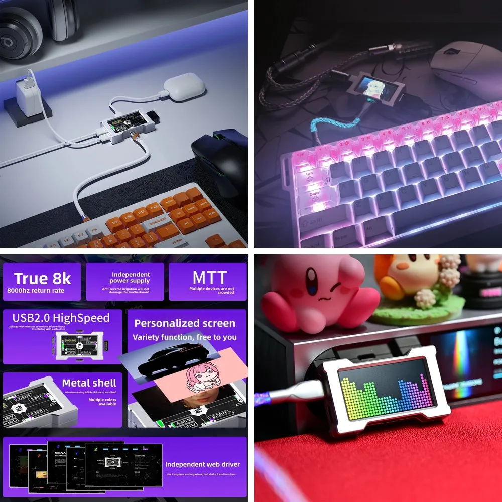 HMLAB ZNEO Gaming USB Hub with Screen, 2-to-3 Port, 8K Hz Polling Rate, Independent Power for PC Gaming Setup
HMLAB ZNEO Gaming USB Hub with Screen, 2-to-3 Port, 8K Hz Polling Rate, Independent Power for PC Gaming Setup