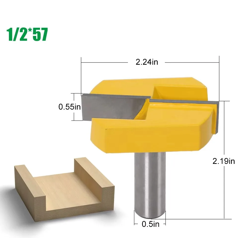 1PC 1/2" 12.7MM Shank Milling Cutter Wood Carving Cleaning Bottom Router Bits 2-3/16 Cutting Diameter Surface Planing Router Bit
1PC 1/2" 12.7MM Shank Milling Cutter Wood Carving Cleaning Bottom Router Bits 2-3/16 Cutting Diameter Surface Planing Router Bit