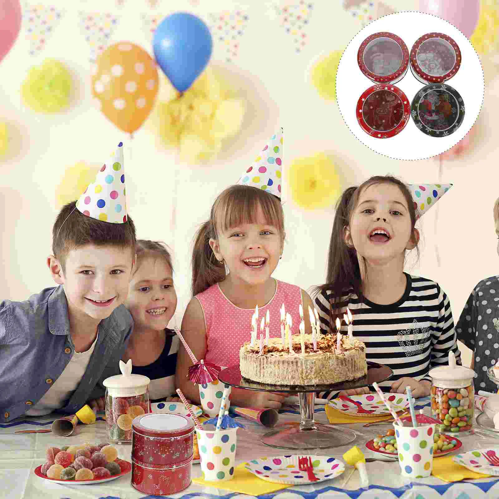 4 Pcs Christmas Tin Box Wedding Decorations Candy Storage Holder Sweets Metal Tinplate Party
4 Pcs Christmas Tin Box Wedding Decorations Candy Storage Holder Sweets Metal Tinplate Party