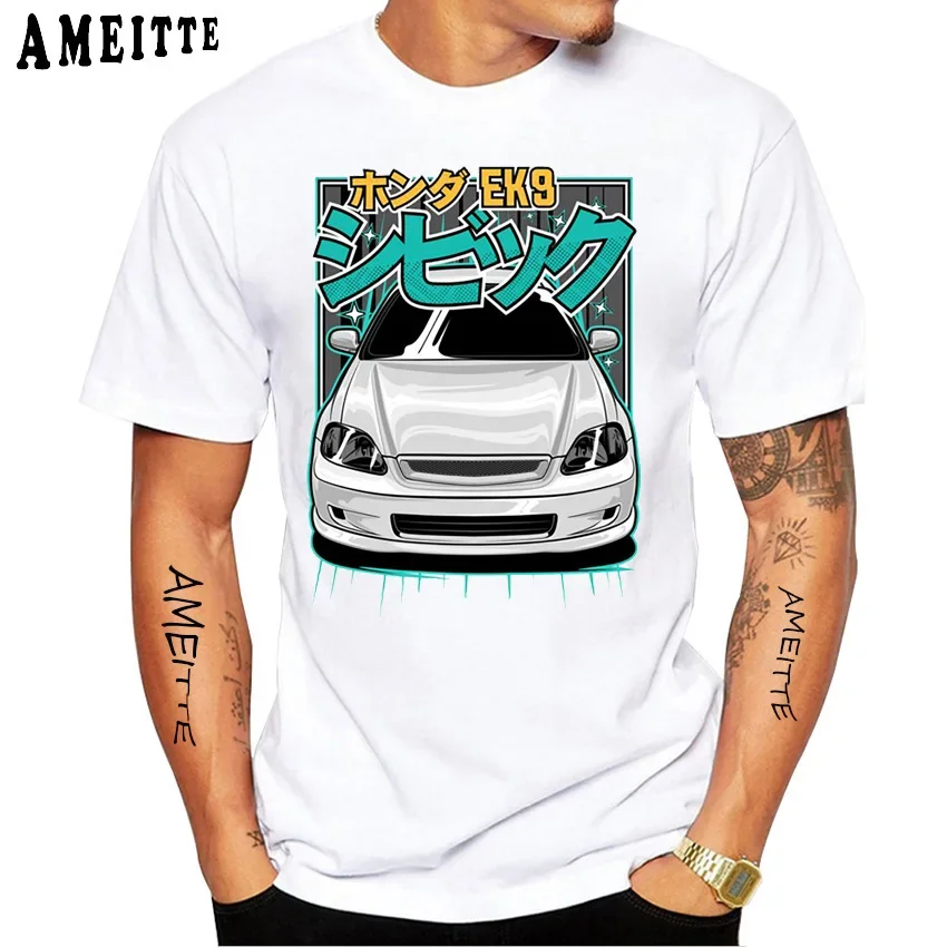 New Summer Men Short Sleeve Japan Style Sport Car Civic EK9 Design T-Shirt Harajuku Boy Casual Tops Fashion Man White Tees
New Summer Men Short Sleeve Japan Style Sport Car Civic EK9 Design T-Shirt Harajuku Boy Casual Tops Fashion Man White Tees