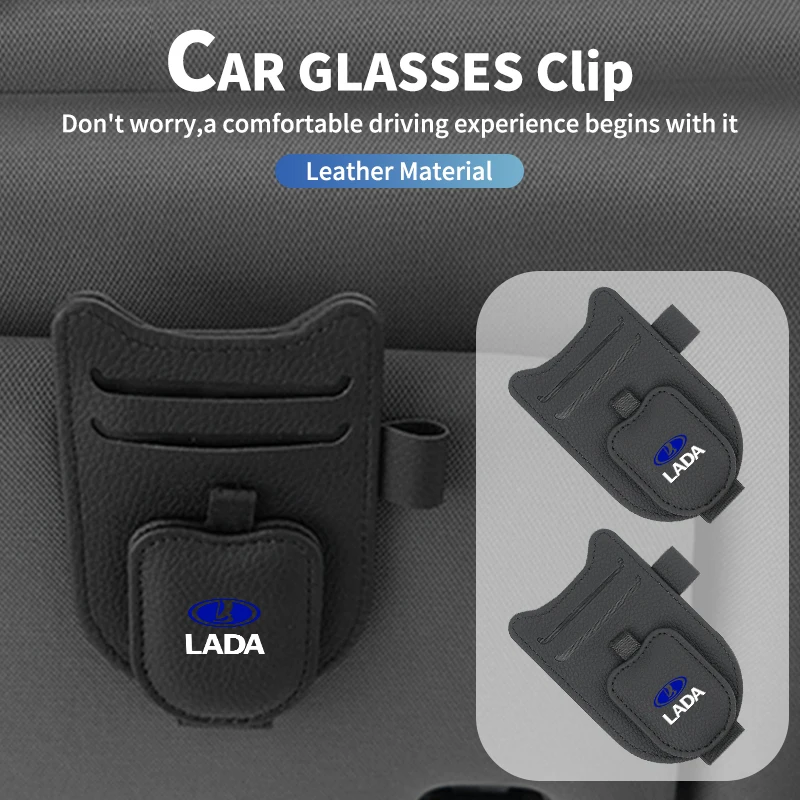 Car Sunshade Glasses Storage Clip PU Leather Cards Holder For Lada Priora Sedan Sport Kalina Granta Vesta Niva Largus Vaz Samara
Car Sunshade Glasses Storage Clip PU Leather Cards Holder For Lada Priora Sedan Sport Kalina Granta Vesta Niva Largus Vaz Samara