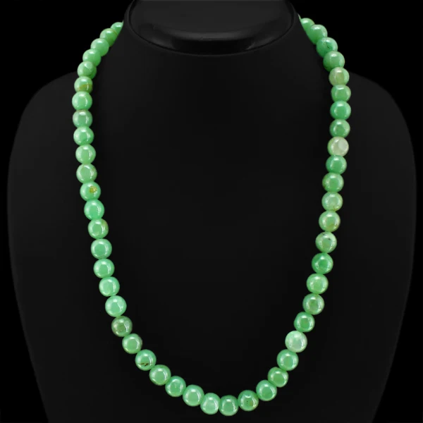 AAA NATURAL UNTREATED GREEN JADE ROUND BEADS NECKLACE
AAA NATURAL UNTREATED GREEN JADE ROUND BEADS NECKLACE