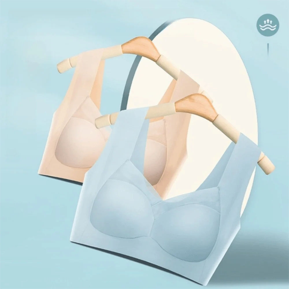 Sports Support Bra Ice Silk Seamless Bra Breathable Lingerie Ladies' Underwear Invisible Push Up Wireless Bra Gym
Sports Support Bra Ice Silk Seamless Bra Breathable Lingerie Ladies' Underwear Invisible Push Up Wireless Bra Gym