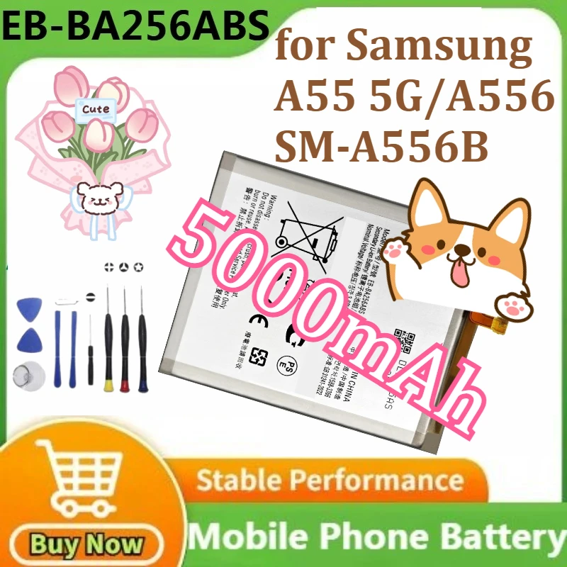 2025 Years High Quality 100% EB-BA256ABS Battery for Samsung A55 5G/A556 SM-A556B Mobile Phone Battery 5000mAh+Tools
2025 Years High Quality 100% EB-BA256ABS Battery for Samsung A55 5G/A556 SM-A556B Mobile Phone Battery 5000mAh+Tools
