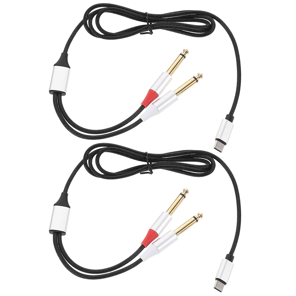 2pcs Type-C To 1/4 Audio Cable Dual 6.35Mm Connector 1M Nylon Tpe Gold Plated Compatible With Amplifier Smartphone Stereo
2pcs Type-C To 1/4 Audio Cable Dual 6.35Mm Connector 1M Nylon Tpe Gold Plated Compatible With Amplifier Smartphone Stereo
