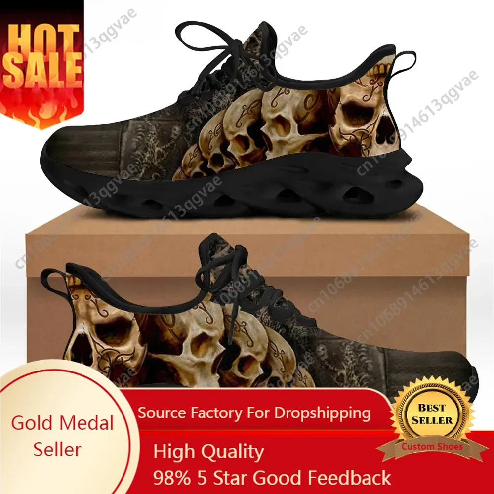 Spring Flats Men Shoes Cool Punk Skull Design Casual Men's Sneakers Summer Boys Lace-up Walking Footwear Zapatillas
Spring Flats Men Shoes Cool Punk Skull Design Casual Men's Sneakers Summer Boys Lace-up Walking Footwear Zapatillas