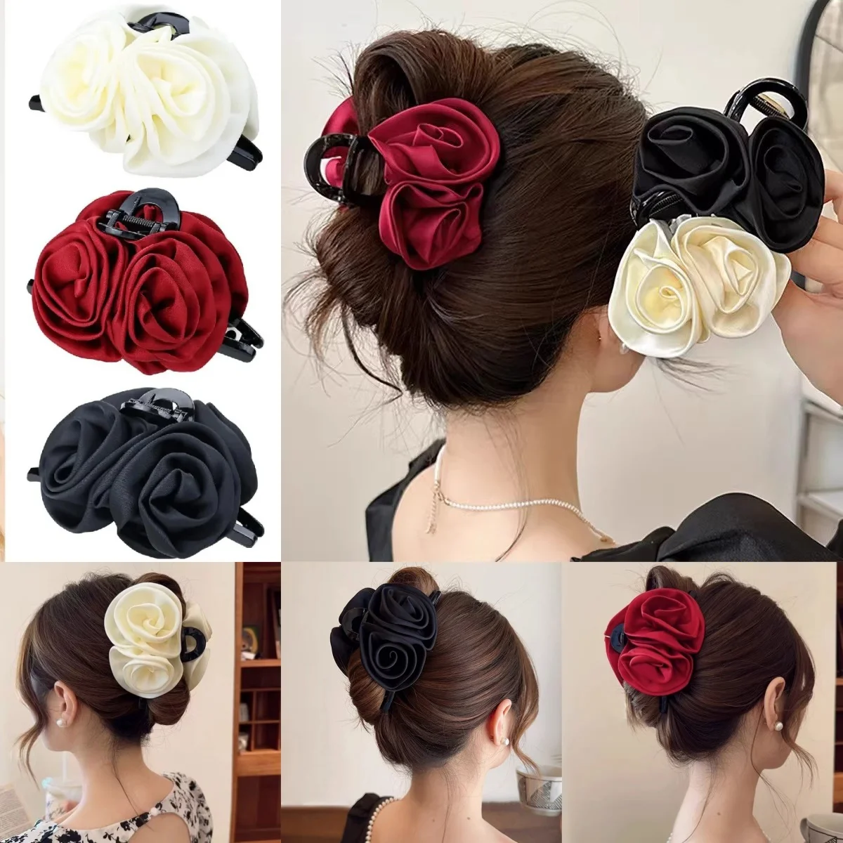 Large Flower Hair Claws Rose Bow Clips Hair Clamps 13cm Rose Shark Clip Hair Accessories For Women Girls
Large Flower Hair Claws Rose Bow Clips Hair Clamps 13cm Rose Shark Clip Hair Accessories For Women Girls