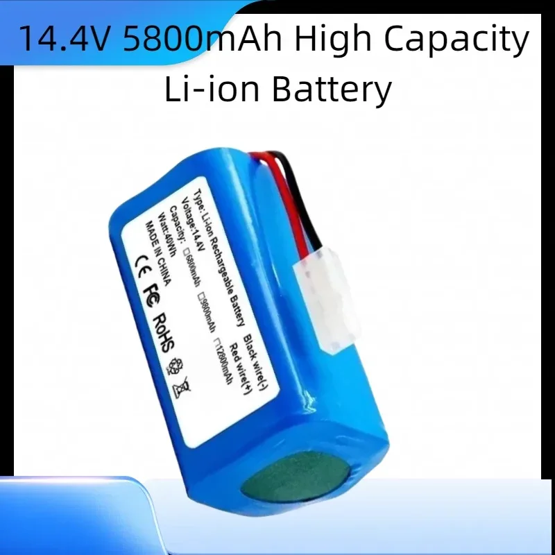 5800mAh 14.4V Li-ion Replacement Battery,for Xiaomi G1,WP650/R30/R35 Pro & X3 Vacuums, Stable Performance To Extend Runtime
5800mAh 14.4V Li-ion Replacement Battery,for Xiaomi G1,WP650/R30/R35 Pro & X3 Vacuums, Stable Performance To Extend Runtime