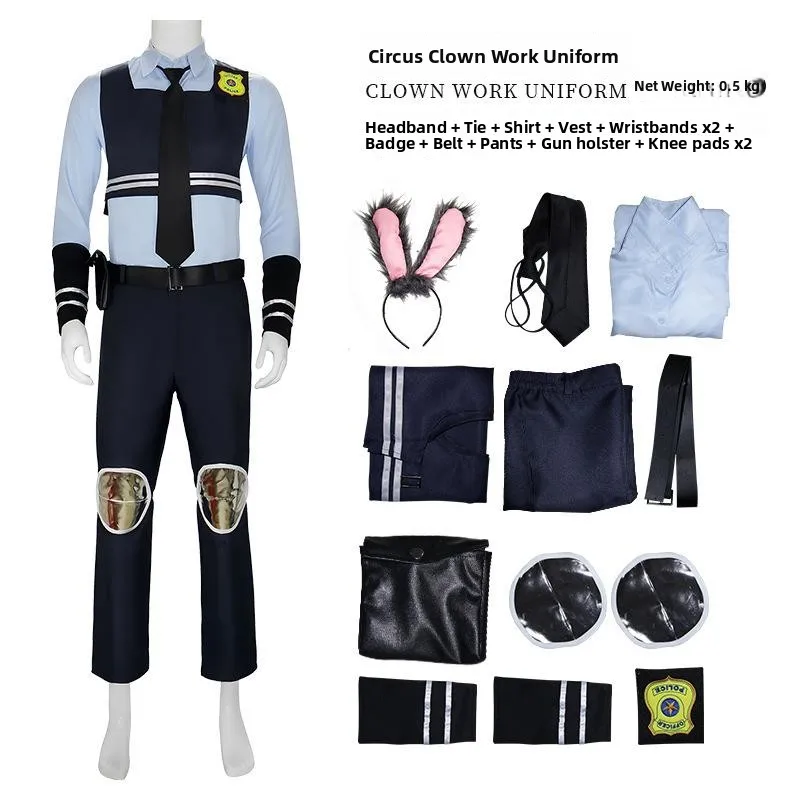 loween Crazy Animal Ci Cosplay Judy Police Performance Costume Cartoon Rabbit Men's Police Chief Stage Performance
loween Crazy Animal Ci Cosplay Judy Police Performance Costume Cartoon Rabbit Men's Police Chief Stage Performance