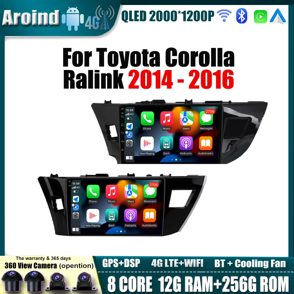 Car Radio For Toyota Corolla Ralink 2014 2015 2016 Multimedia Video Player Navigation GPS Car Accessories 4G WIFI Touchscreen
Car Radio For Toyota Corolla Ralink 2014 2015 2016 Multimedia Video Player Navigation GPS Car Accessories 4G WIFI Touchscreen