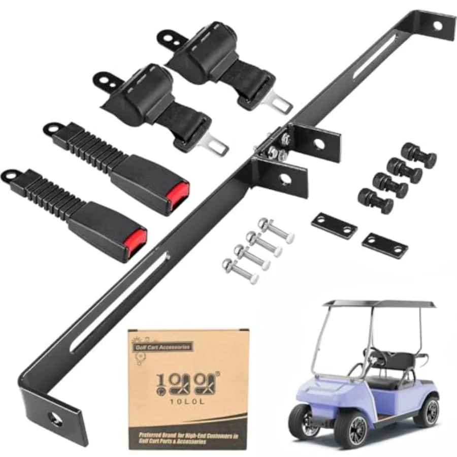 Universal 2 Passenger Golf Cart Seat Belt Bracket Kit for EZGO Club Car Yamaha Fits Front Seat with Bracket
Universal 2 Passenger Golf Cart Seat Belt Bracket Kit for EZGO Club Car Yamaha Fits Front Seat with Bracket