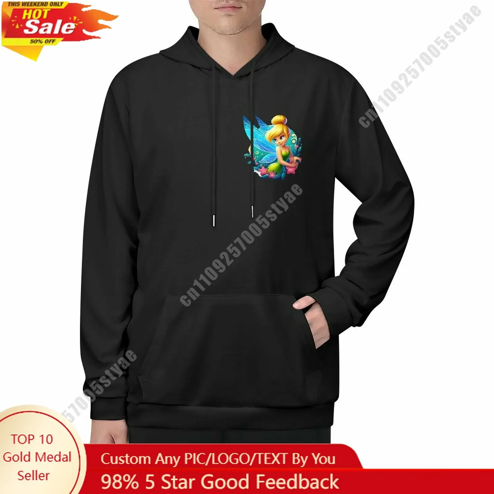 Tinker Bell Hoodie Custom Designed Disney Cartoon Your Photo Logo Double Sided Printing Adult Size Windproof Cold Resistant
Tinker Bell Hoodie Custom Designed Disney Cartoon Your Photo Logo Double Sided Printing Adult Size Windproof Cold Resistant