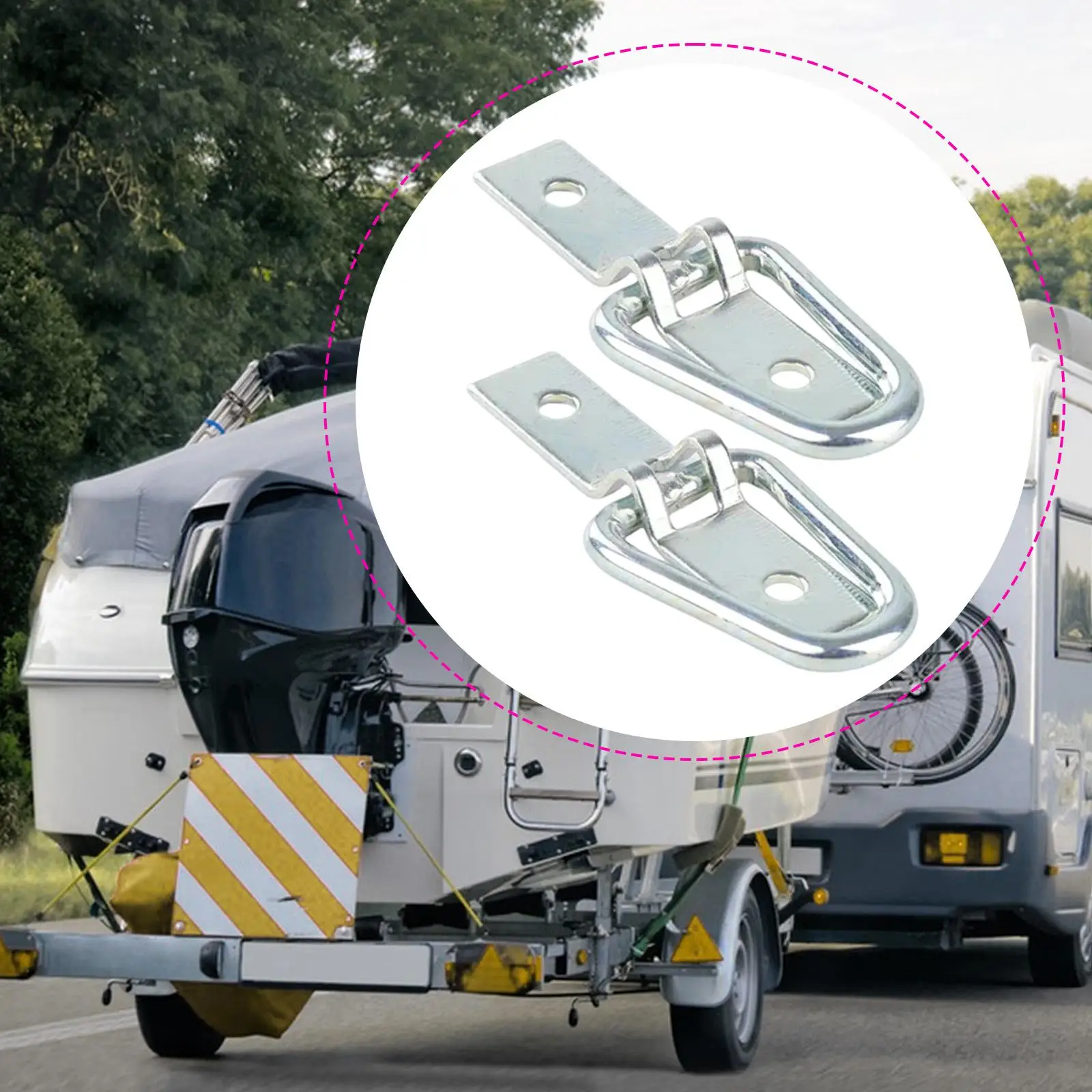 Tie Down Cargo Trailer Anchors Metal Versatile Parts Car Supply Lightweight Cargo Lashing Rings for Warehouse Truck Campers
Tie Down Cargo Trailer Anchors Metal Versatile Parts Car Supply Lightweight Cargo Lashing Rings for Warehouse Truck Campers