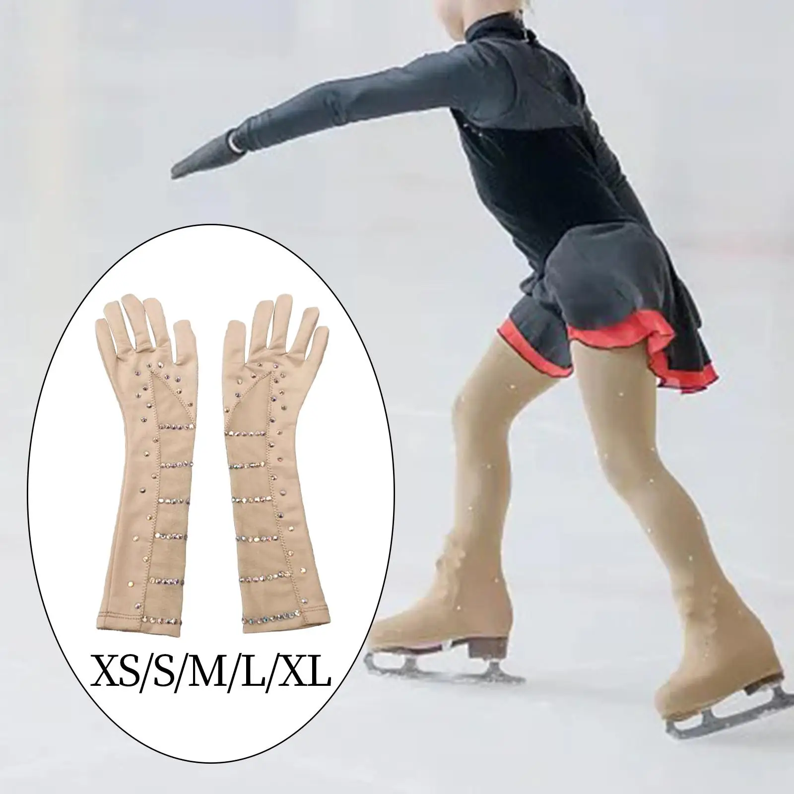 Ice Skating Gloves Figure Skating Gloves for Ice Figure Skating Dance Show
Ice Skating Gloves Figure Skating Gloves for Ice Figure Skating Dance Show