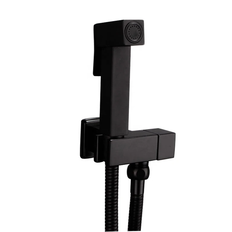 Premium Matte Black Bathroom Bidet Spray Faucet Wall Mounted Brass Bidet Sprayer Set
Premium Matte Black Bathroom Bidet Spray Faucet Wall Mounted Brass Bidet Sprayer Set