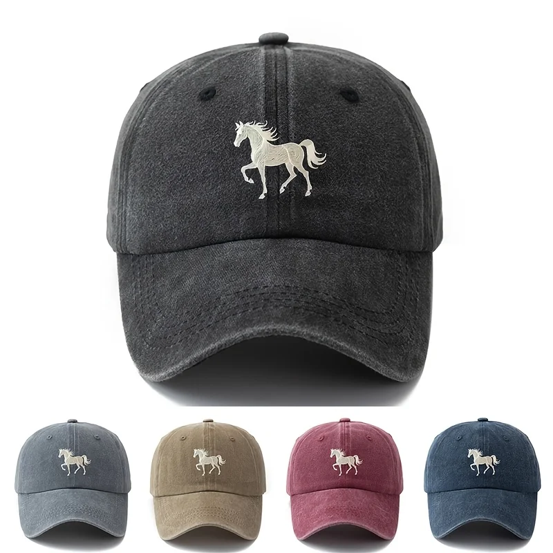1 Unisex Fashion Versatile Printed Horse Baseball Cap | Classic Vintage Washed Lightweight Curved Brim, Ideal for Outdoor Travel
1 Unisex Fashion Versatile Printed Horse Baseball Cap | Classic Vintage Washed Lightweight Curved Brim, Ideal for Outdoor Travel