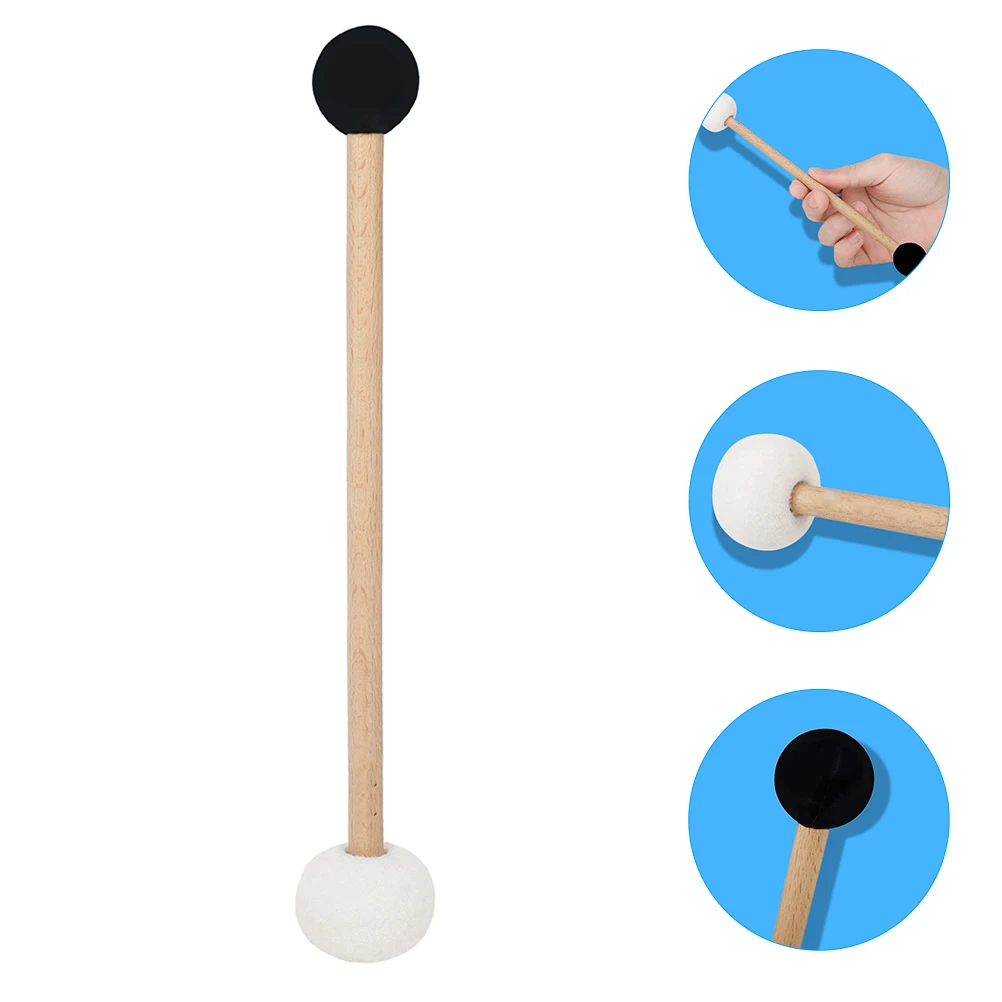 1pcs Singing Bowl Double-ended Felt Rubber Mallet Bass Drum Mallet Wooden Handle Drumsticks Percussion Stick Drum Accessories
1pcs Singing Bowl Double-ended Felt Rubber Mallet Bass Drum Mallet Wooden Handle Drumsticks Percussion Stick Drum Accessories