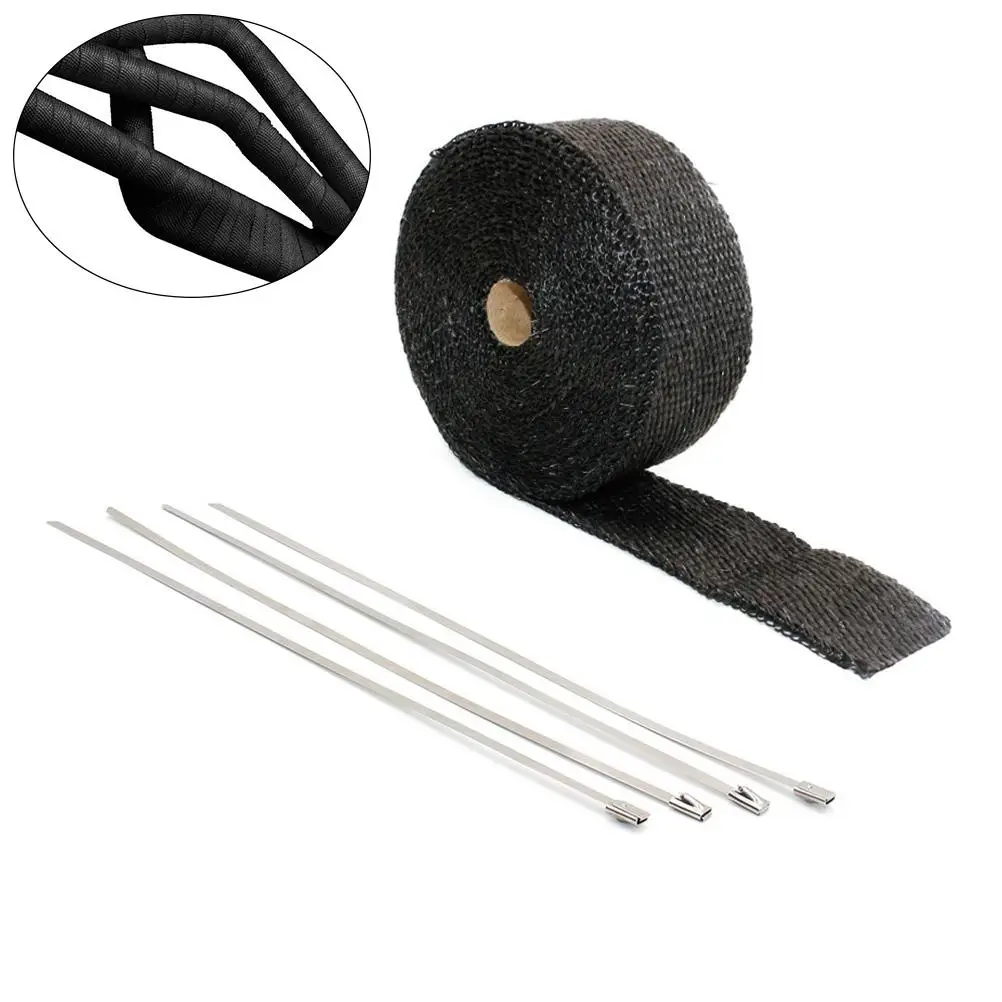 Tropical Insulated Ties Heat Wrap Fiber Car Motorcycle Exhaust Premium Material High Temperature Resistance
Tropical Insulated Ties Heat Wrap Fiber Car Motorcycle Exhaust Premium Material High Temperature Resistance