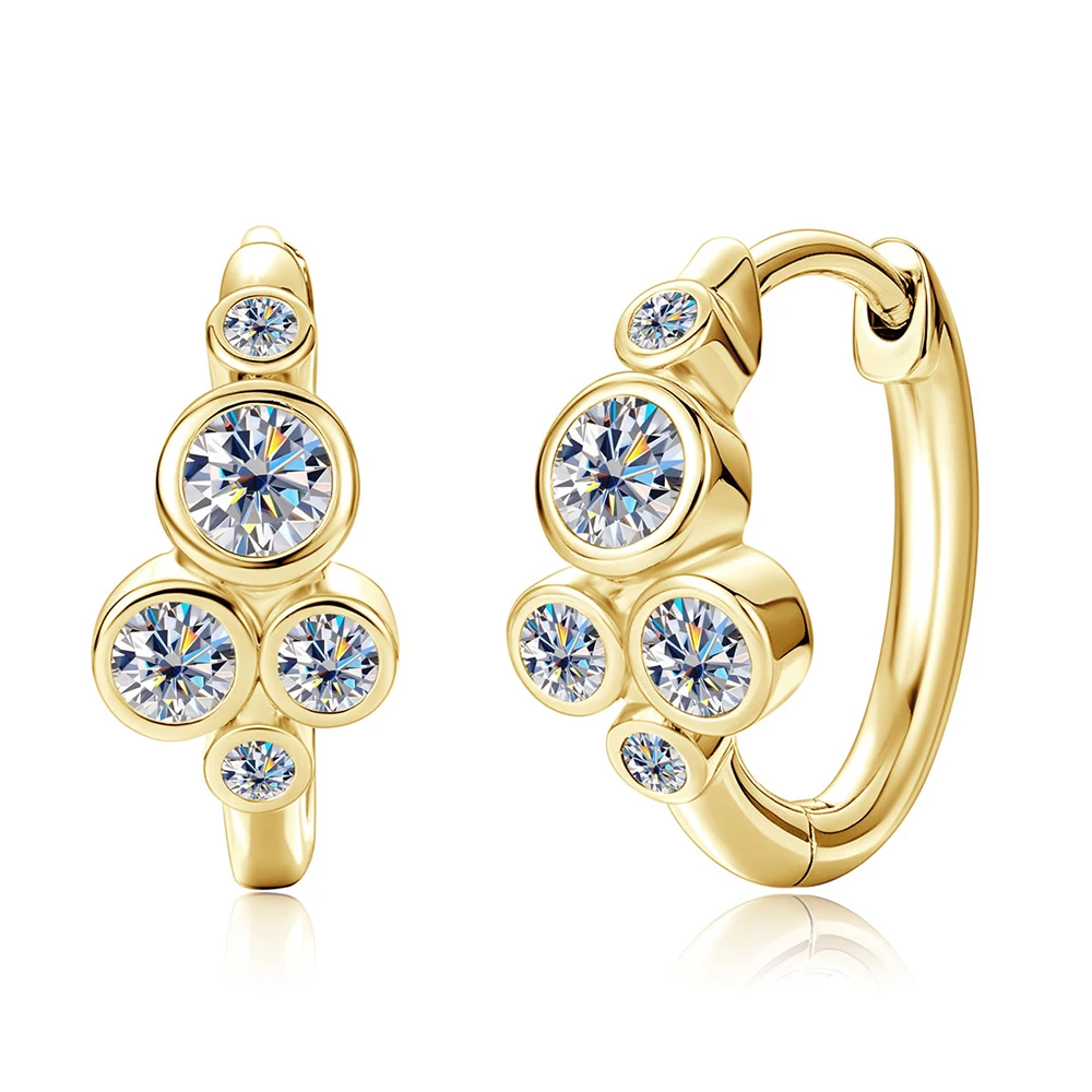 Ehhai GRA Certified Round Moissanite Flower Hoop Earrings for Women 14K Gold Filled Huggie Earring Fine Jewelry Gift Pendientes
Ehhai GRA Certified Round Moissanite Flower Hoop Earrings for Women 14K Gold Filled Huggie Earring Fine Jewelry Gift Pendientes