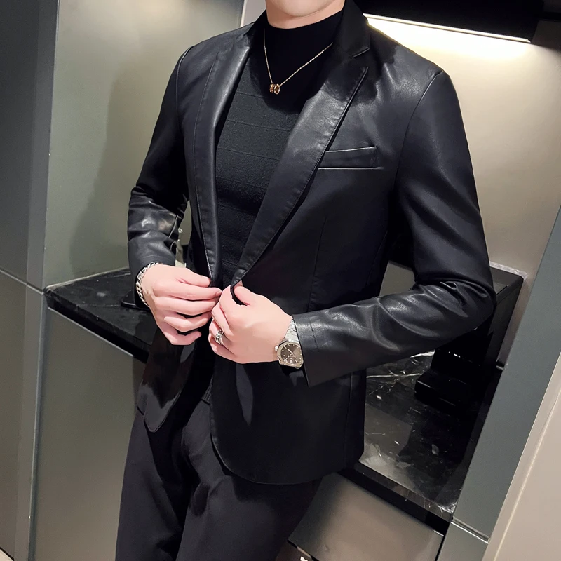 Men Stand Collar Slim Pu Leather Jacket Fashion Motorcycle Causal Coat Mens Moto Biker Leather Coat Spring Autumn Leather Jacket
Men Stand Collar Slim Pu Leather Jacket Fashion Motorcycle Causal Coat Mens Moto Biker Leather Coat Spring Autumn Leather Jacket