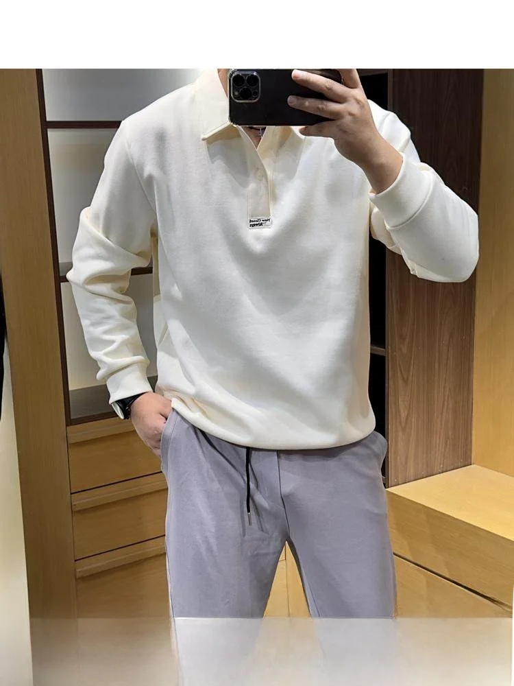 Trendy Line! Ele Collar! Men's Autumn Faion Casual Loose Long Sve Hoodie in Stand Youthful Sle
Trendy Line! Ele Collar! Men's Autumn Faion Casual Loose Long Sve Hoodie in Stand Youthful Sle