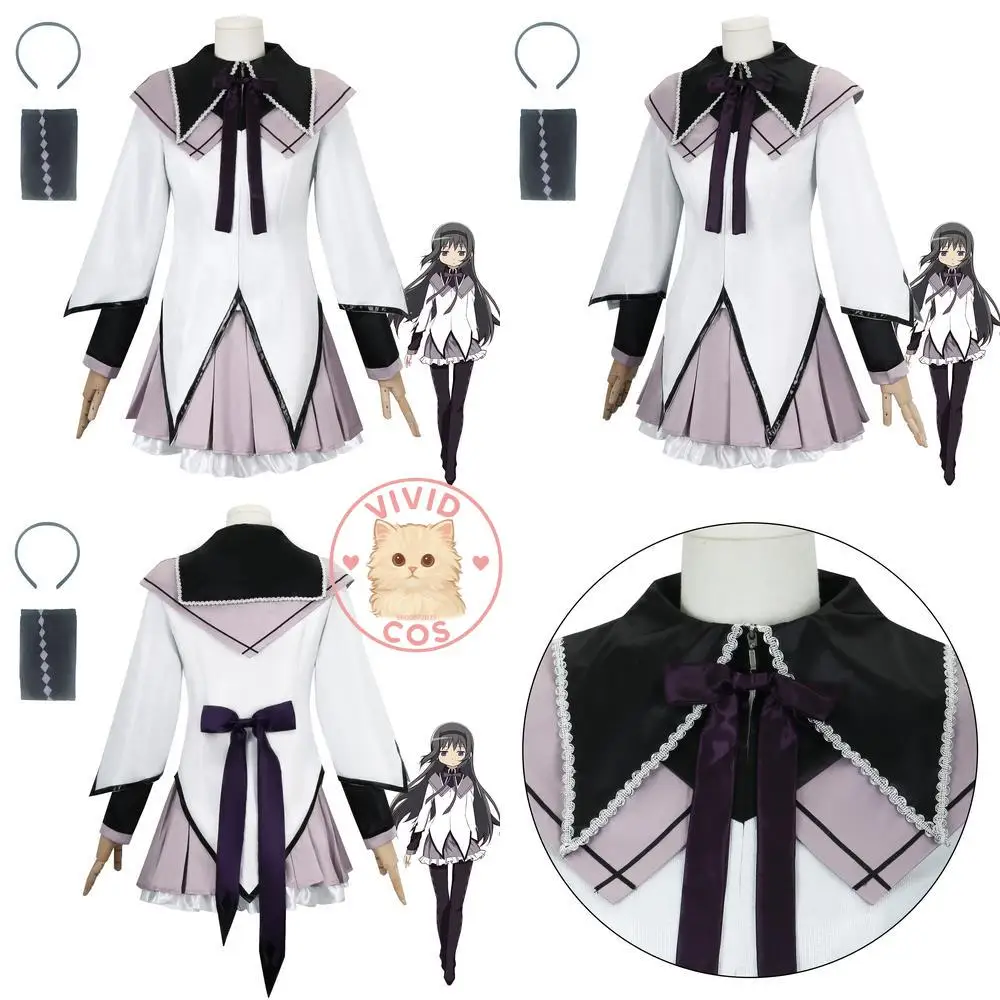 Puella Magi Madoka Magica Cosplay Costume Anime Homura Akemi Role Play Wig for Women Halloween Party Comic Con Party Outfit
Puella Magi Madoka Magica Cosplay Costume Anime Homura Akemi Role Play Wig for Women Halloween Party Comic Con Party Outfit
