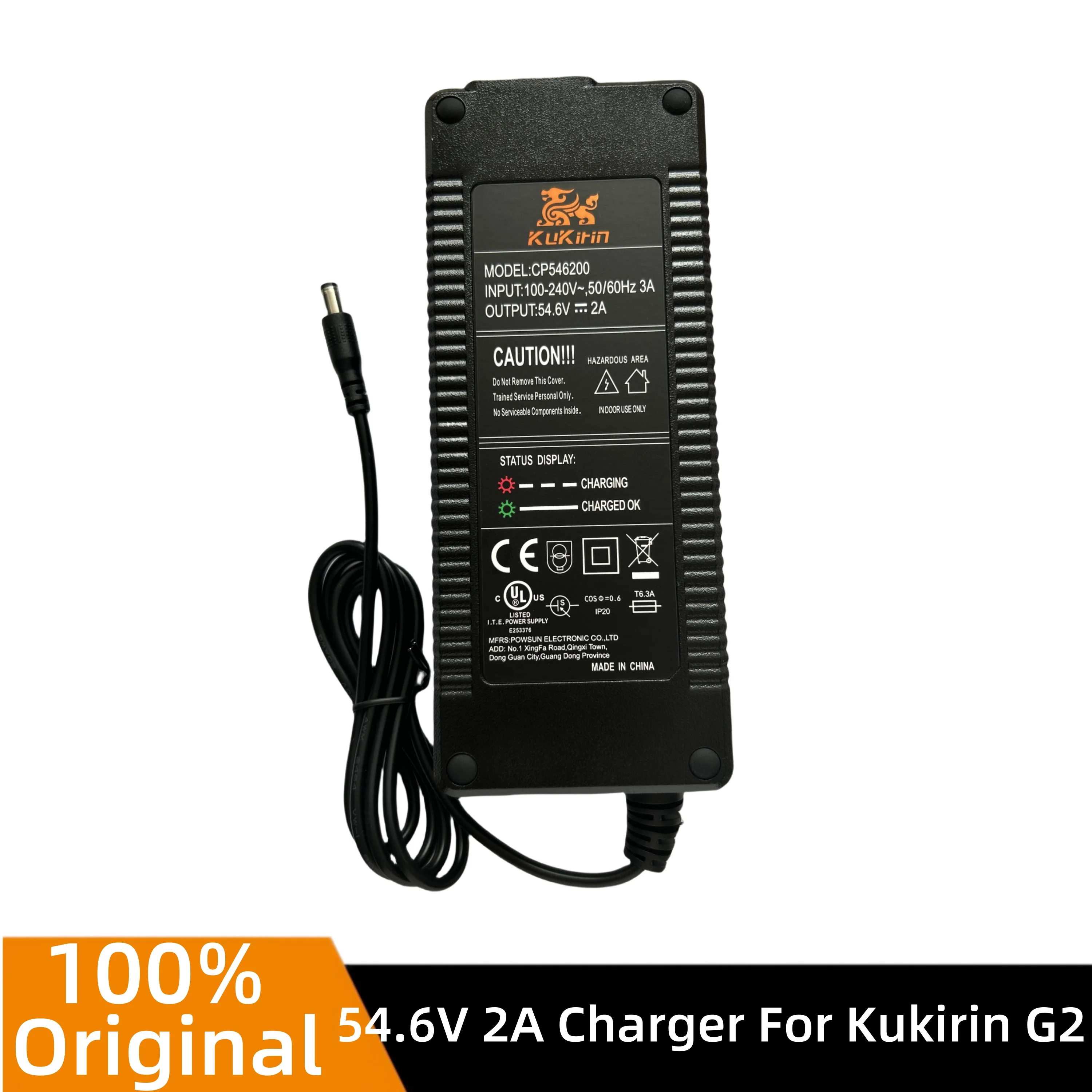 Original 54.6V 2.0A Lithium Charger For Kukirin G2 Electric Scooter Kugoo Kirin G2 Battery Charger Accessories
Original 54.6V 2.0A Lithium Charger For Kukirin G2 Electric Scooter Kugoo Kirin G2 Battery Charger Accessories