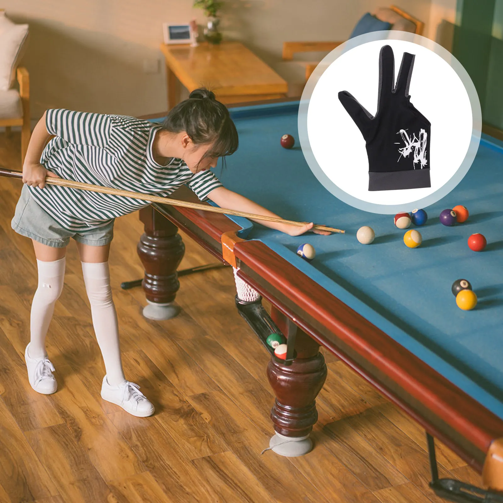 1Pcs Three Finger Billiard Glove Non-Slip Silicone Elastic Wrist Left Hand Size -Resistant Flexible Game Accessory
1Pcs Three Finger Billiard Glove Non-Slip Silicone Elastic Wrist Left Hand Size -Resistant Flexible Game Accessory