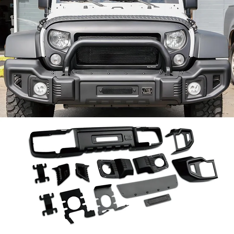 High quality body kit Front bumper For Jeep Wrangler Jk 2007-2018 Steel material Black Front Bumper Auto Accessories
High quality body kit Front bumper For Jeep Wrangler Jk 2007-2018 Steel material Black Front Bumper Auto Accessories