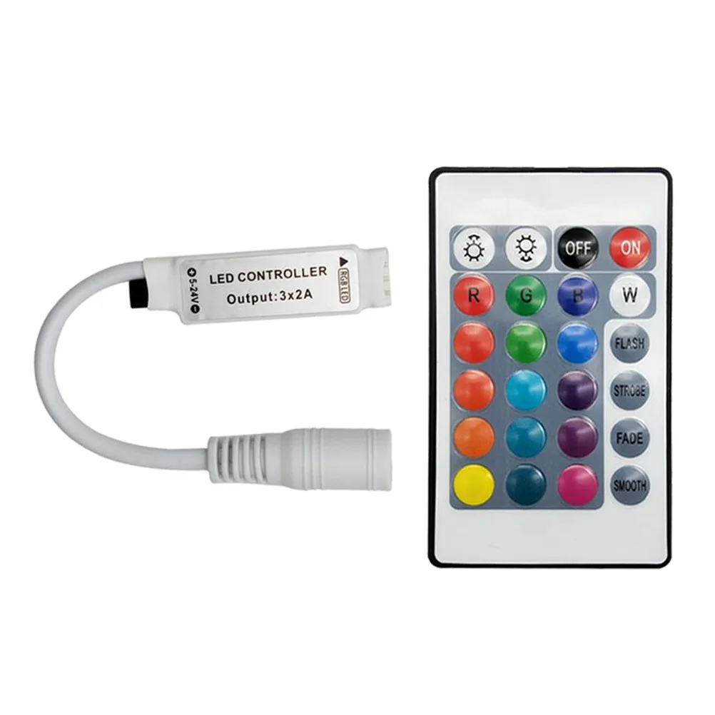 2pcs 24 Button Wireless Led Controller Rgb Dc 12-24V Universal Remote Strip Light Controller For Led String Lights Party Decor
2pcs 24 Button Wireless Led Controller Rgb Dc 12-24V Universal Remote Strip Light Controller For Led String Lights Party Decor