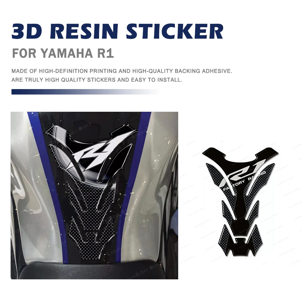 For YAMAHA R1 R 1Motorcycle Accessories 3D Epoxy Resin Sticker Tank Pad Protection Sticker
For YAMAHA R1 R 1Motorcycle Accessories 3D Epoxy Resin Sticker Tank Pad Protection Sticker
