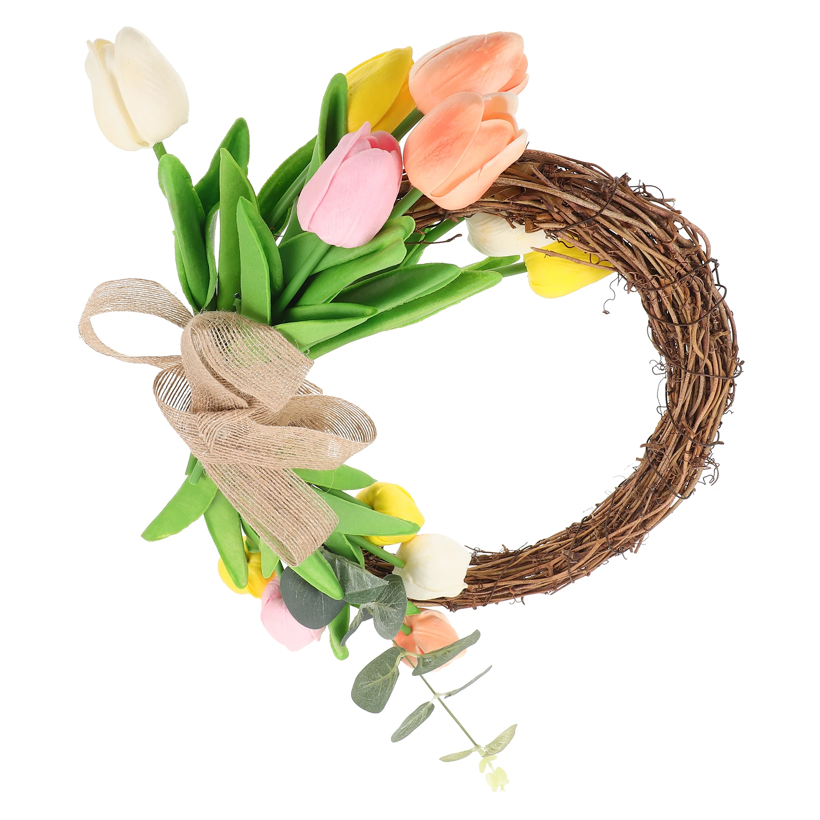 Rattan Wreath Decorations Door Easter Fake Wall Flower Arrangement Home Shop Farmhouse Style Bright Color
Rattan Wreath Decorations Door Easter Fake Wall Flower Arrangement Home Shop Farmhouse Style Bright Color