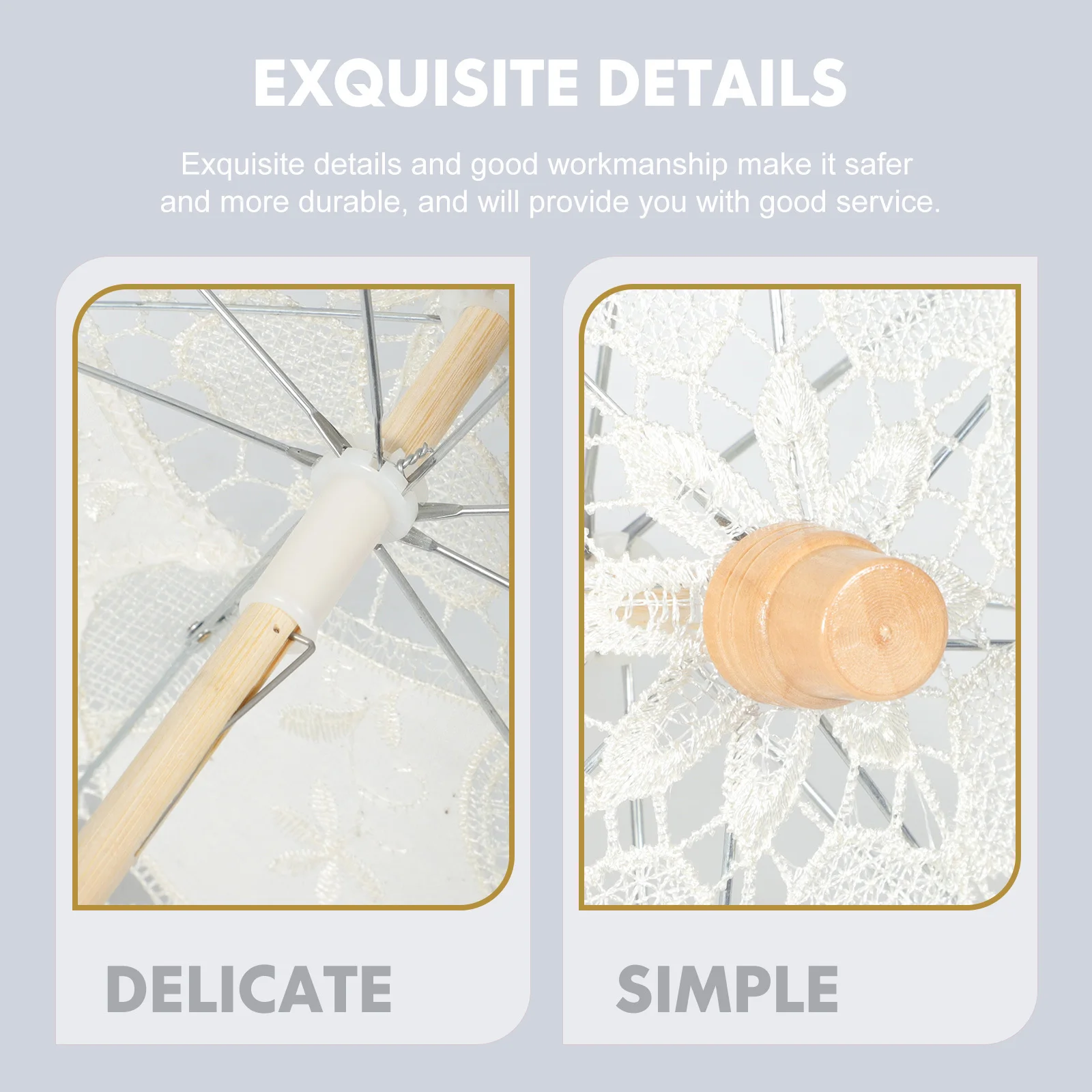 Lace Parasol Wedding Photography Prop Bride Costume Decoration Bridal Veil Umbrella White Room Decor Embroidery Craft
Lace Parasol Wedding Photography Prop Bride Costume Decoration Bridal Veil Umbrella White Room Decor Embroidery Craft