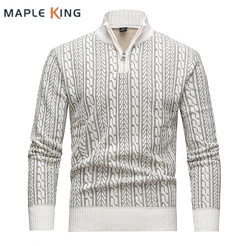 Vintage Clothes Half Zipper Designer Knitwear Sweater Man Warm Fleece Pullovers Knitted Jumpers Mens Sweaters Marque Luxe Hommes
Vintage Clothes Half Zipper Designer Knitwear Sweater Man Warm Fleece Pullovers Knitted Jumpers Mens Sweaters Marque Luxe Hommes