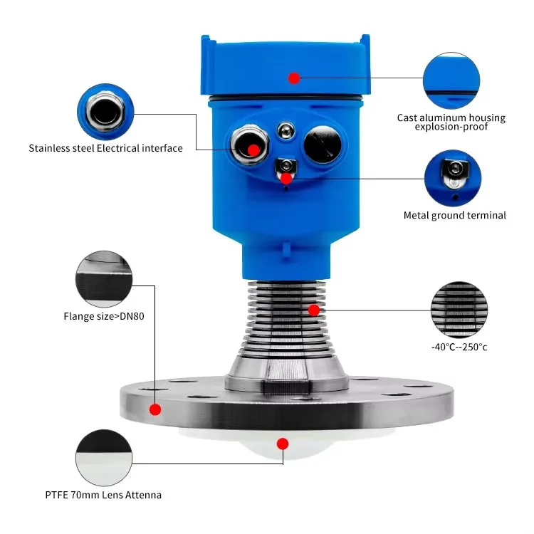 80GHz Radar Solid Level Sensor Radar Level Gauge Radar Level Sensor
80GHz Radar Solid Level Sensor Radar Level Gauge Radar Level Sensor