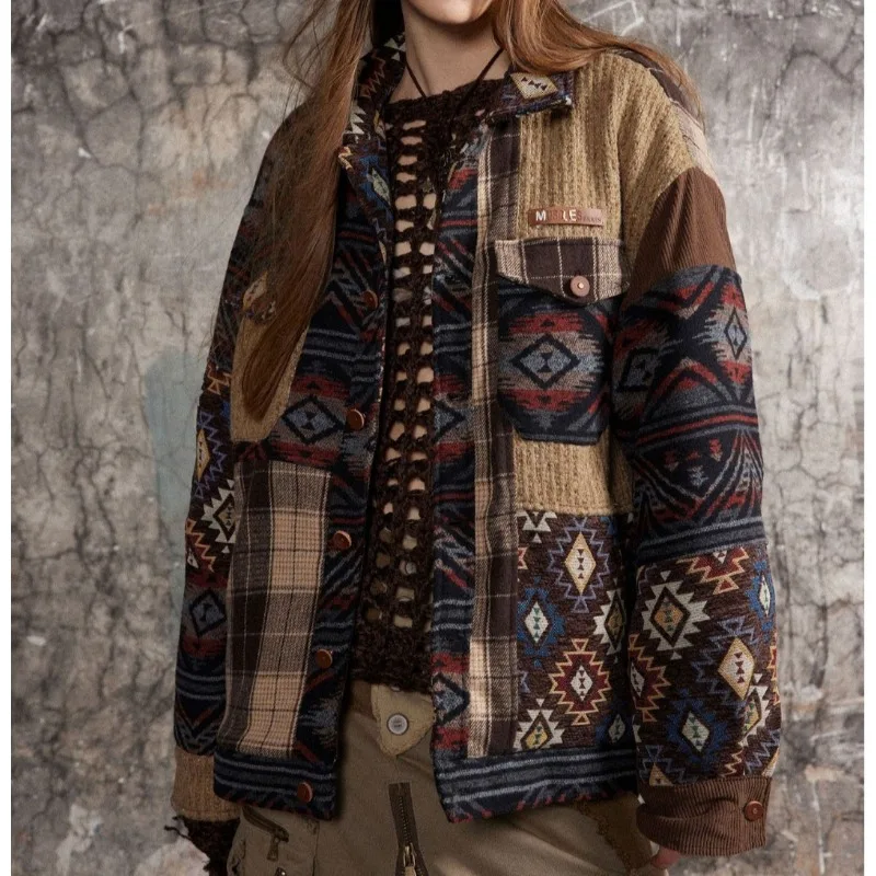 2024 Men's and women's fashion cardigan jacket plaid patchwork street clothing hip hop coat for boys and girls the same style
2024 Men's and women's fashion cardigan jacket plaid patchwork street clothing hip hop coat for boys and girls the same style