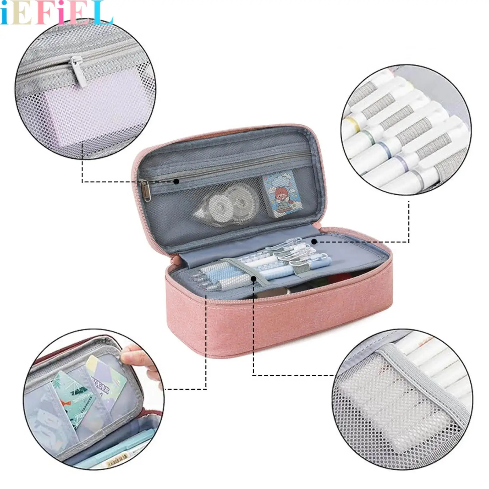 Students Large-capacity Organizer for Stationery Solid Color Pencil Case Marker Case School Supplies for School Use
Students Large-capacity Organizer for Stationery Solid Color Pencil Case Marker Case School Supplies for School Use