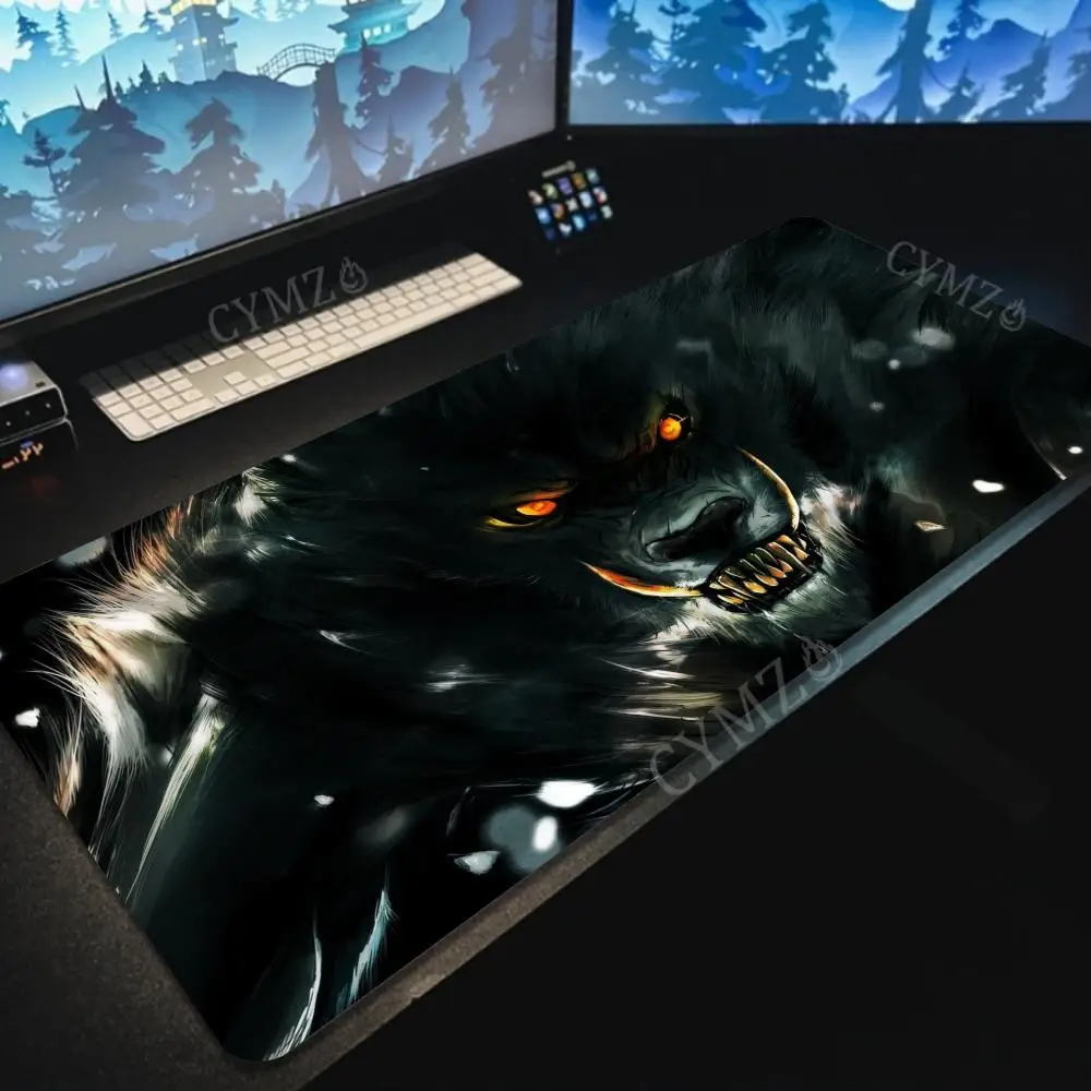 Fierce black Wolf Mouse Pad Desk Mat gaming mats rubber anti-slip Durable Waterproof pc accessories keypad mouse pads rug
Fierce black Wolf Mouse Pad Desk Mat gaming mats rubber anti-slip Durable Waterproof pc accessories keypad mouse pads rug