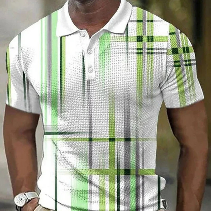 Vertical bar printing Polo Shirt for Men Hawaiian 3D Print Zipper Polo Short Sleeve Summer Shirt
Vertical bar printing Polo Shirt for Men Hawaiian 3D Print Zipper Polo Short Sleeve Summer Shirt